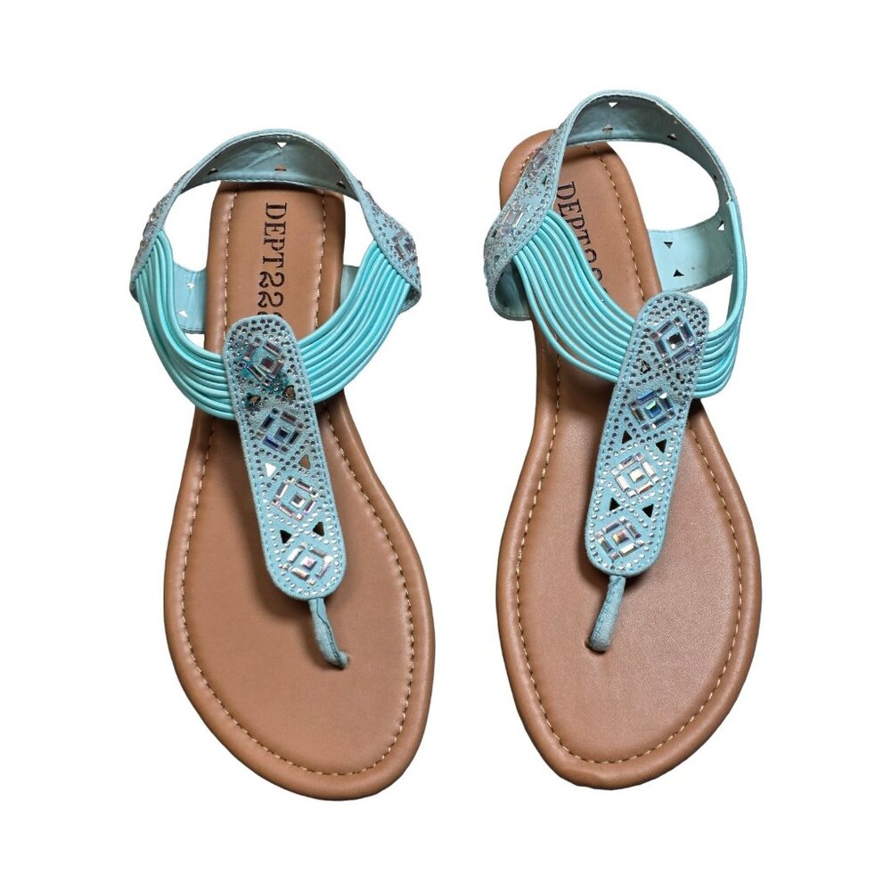 New Women's - Dept 222 Danna T-Strap Sandals, Size 8 1/2 - Picture 2 of 5